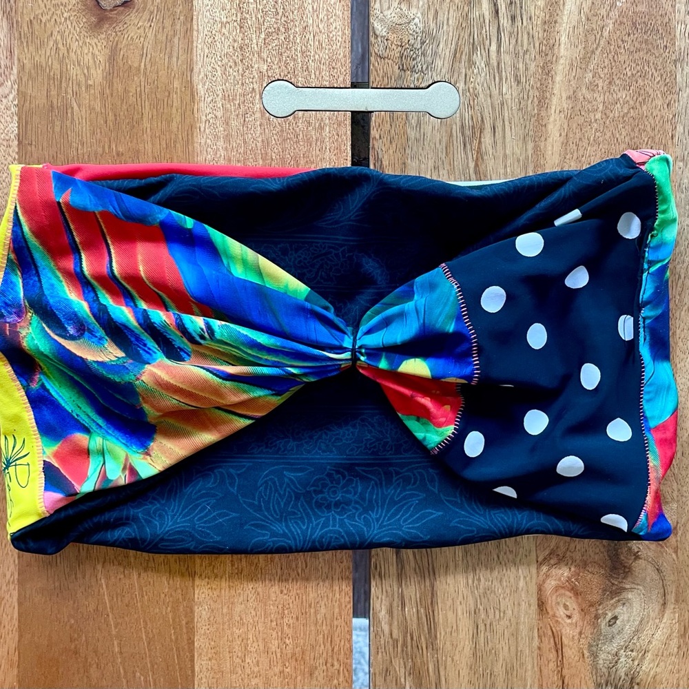 Cinched Bandeau Bikini Top